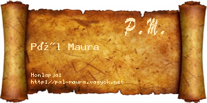 Pál Maura névjegykártya